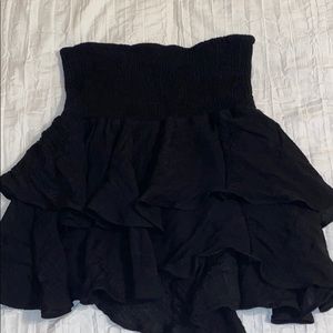 SHEIN black ruffle skirt